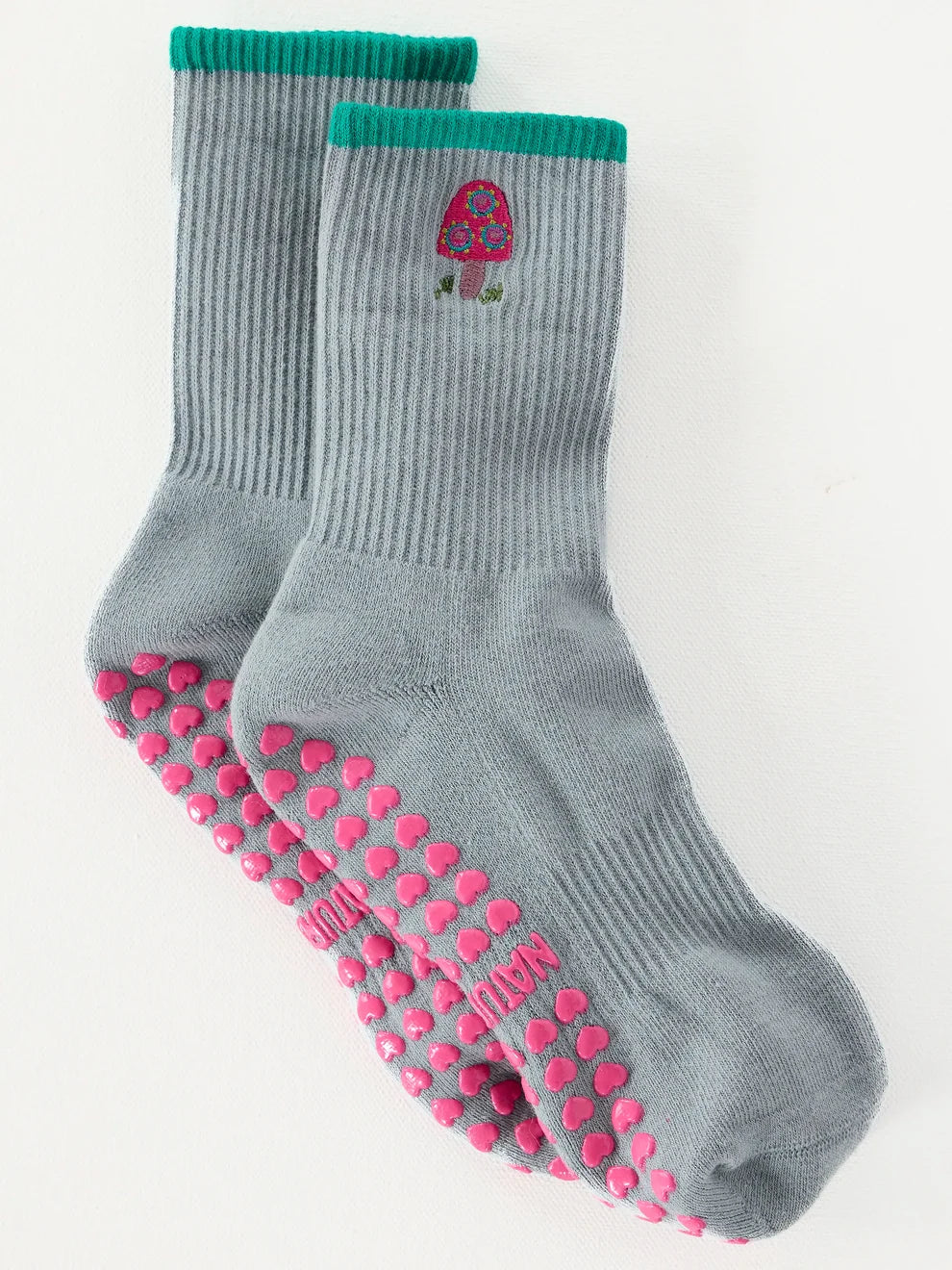 Cutest Pilates Socks - Mushroom