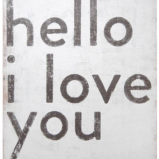 Hello I Love You Art Print