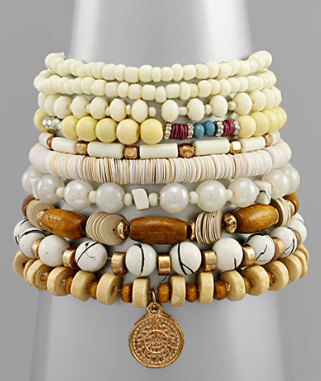 10 Row Multi Beads Bracelet