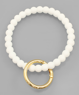 Silicon Ball Key Ring Bracelet