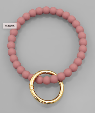 Silicon Ball Key Ring Bracelet