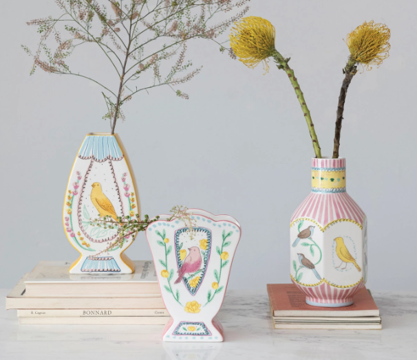 Ceramic Bird Vase