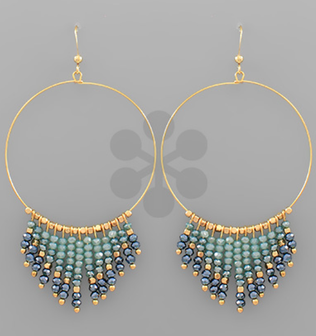 Beaded Fringe Earrings