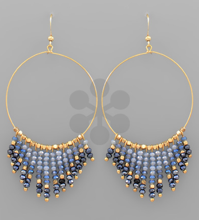Beaded Fringe Earrings