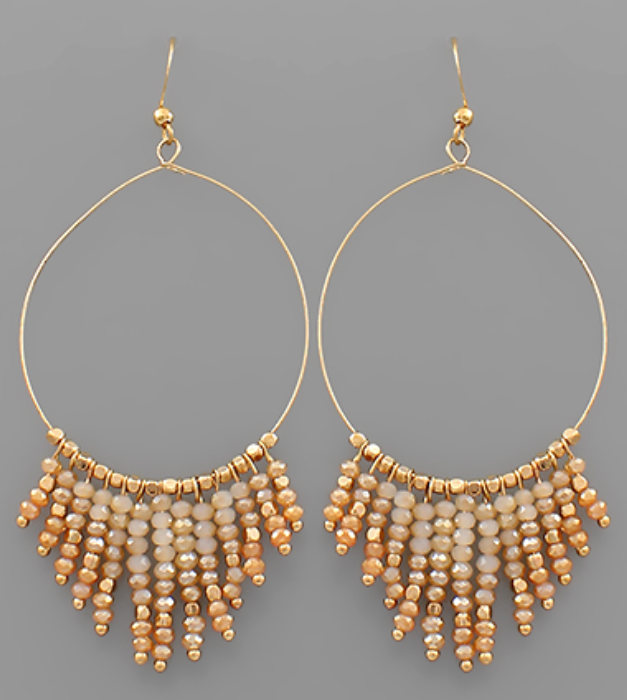Beaded Fringe Earrings