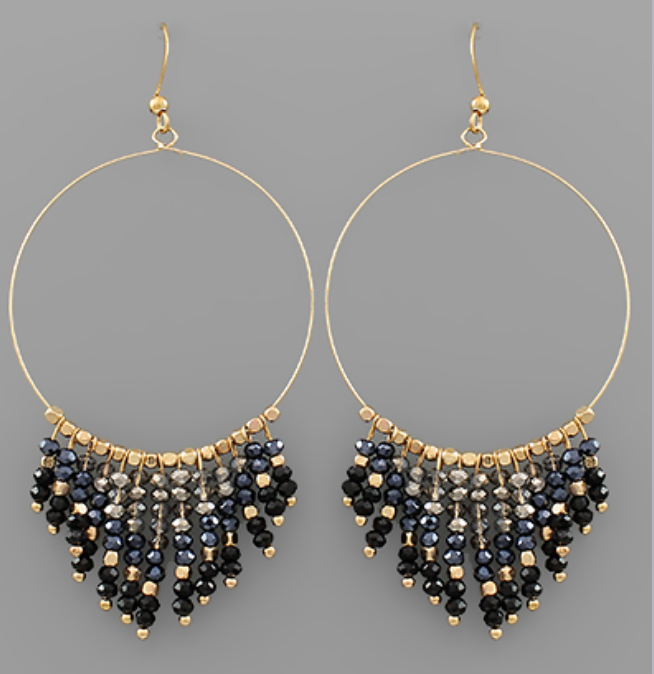 Beaded Fringe Earrings