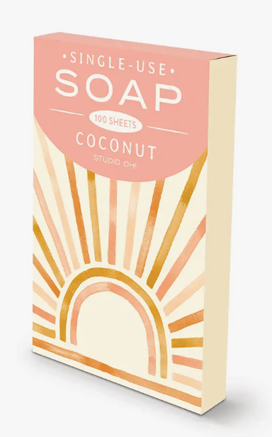 Sunny Skies Ahead Single-Use Soap Sheets, Coconut