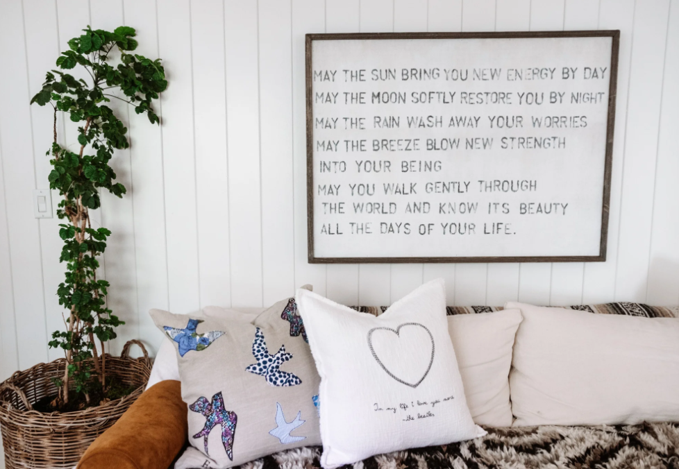 Kiss The Sky Art Pillow