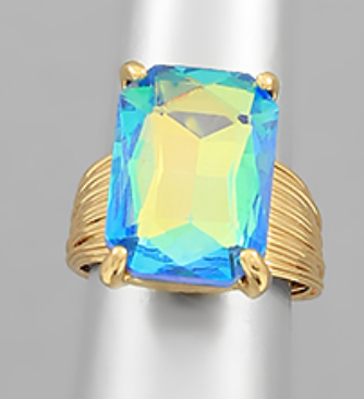 Cushion Cut Adjustable Ring