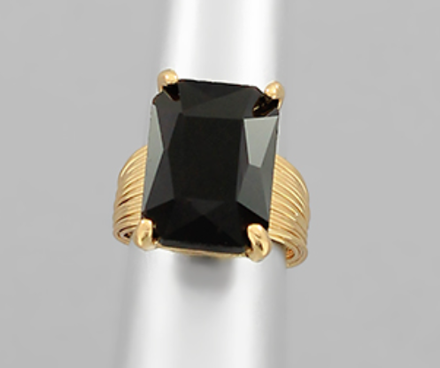 Cushion Cut Adjustable Ring