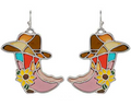 Hat On Shoes Epoxy Earrings