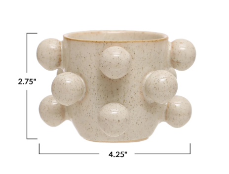Cream Orb Planter