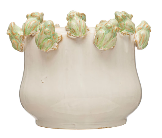 Circle of Frogs Pot