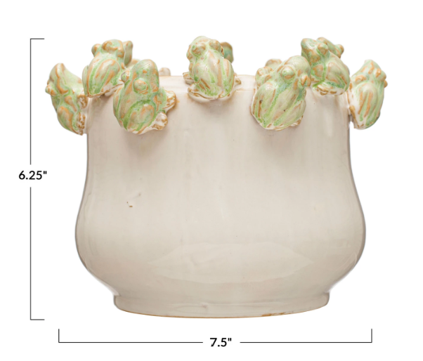 Circle of Frogs Pot
