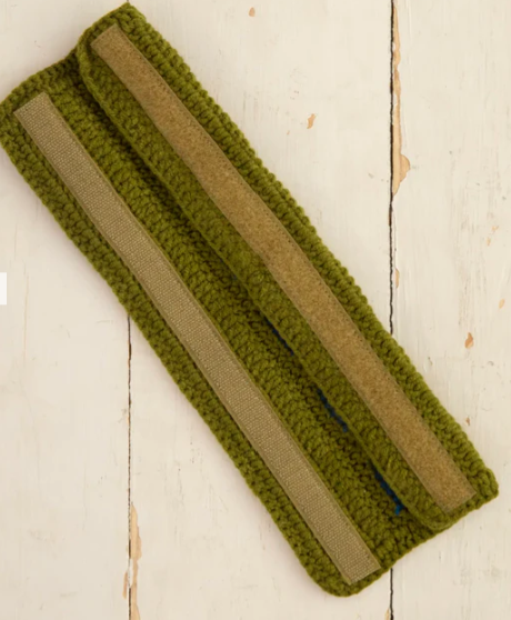 Crochet Seatbelt Cover - Olive