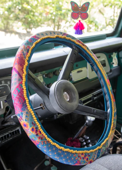 Steering Wheel Cover - Dark Turquoise, 12"