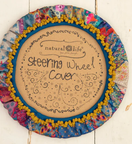 Steering Wheel Cover - Dark Turquoise, 12"