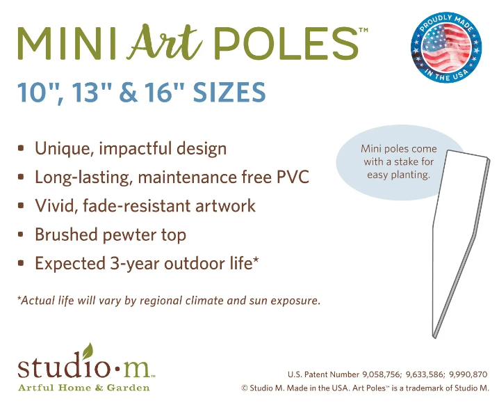 Thankful 10" Mini Art Pole