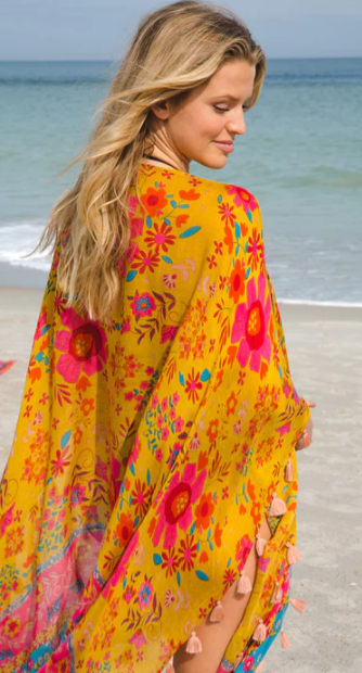 Meera Convertible Kimono - Gold