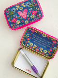 Tin Prayer Box - Denim