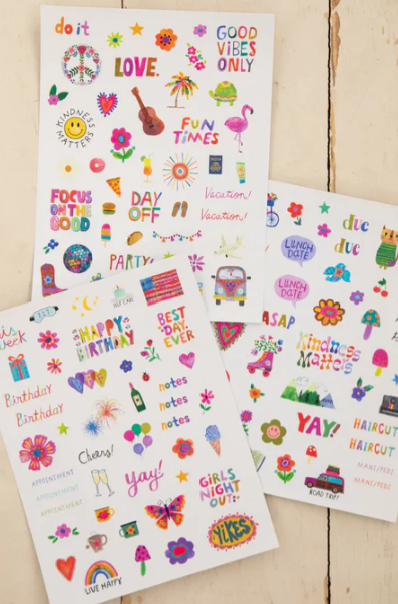 Planner Sticker Set, Set of 3 - Multi