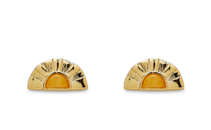 Pacifica Stud Earrings, Gold