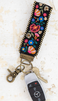 Embroidered Key Chain - Black