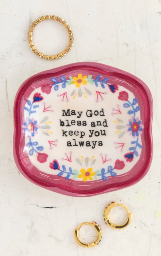 Artisan Trinket Dish - God Bless