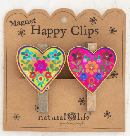 Magnet Happy Clips, Set of 2 - Heart