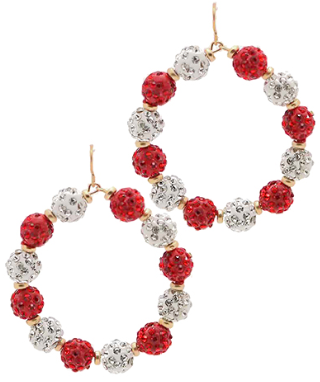 Game Day Crystal Ball Earrings