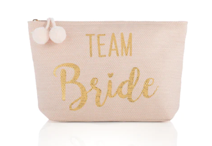 Team Bride Zip Pouch, Blush