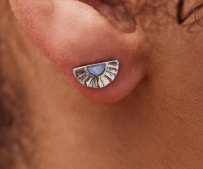 Pacifica Stud Earrings, Silver