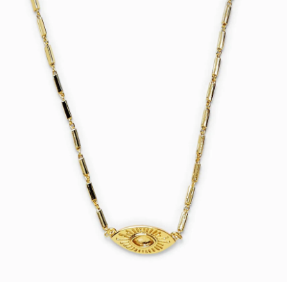 Sunburst Eye Pendant Necklace