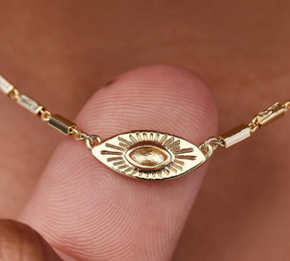 Sunburst Eye Pendant Necklace
