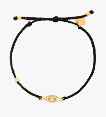 Sunburst Eye Gold Charm Bracelet