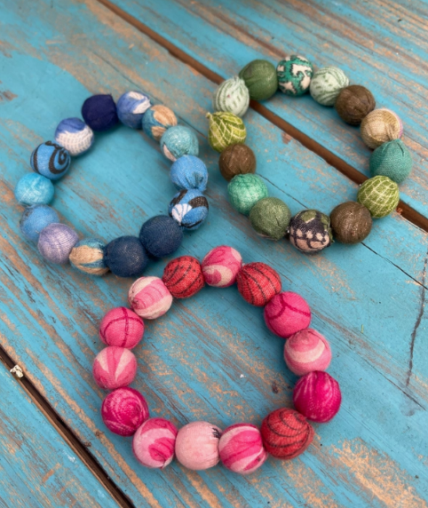 Hand Dyed and Tied Bracelets