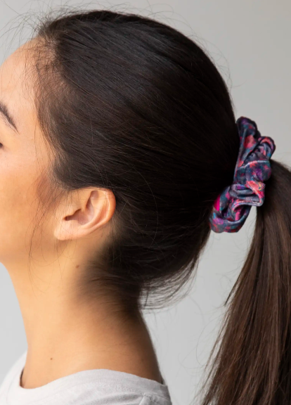 Hideaway Scrunchie - Dark Floral Garden