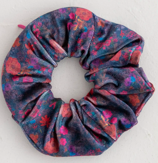 Hideaway Scrunchie - Dark Floral Garden
