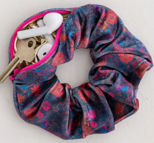 Hideaway Scrunchie - Dark Floral Garden