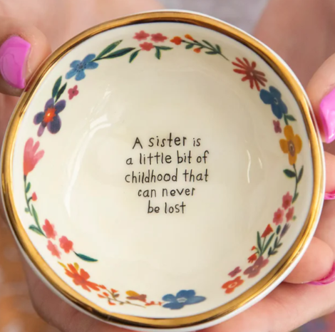 Ceramic Giving Trinket Bowl - Sister Childhood