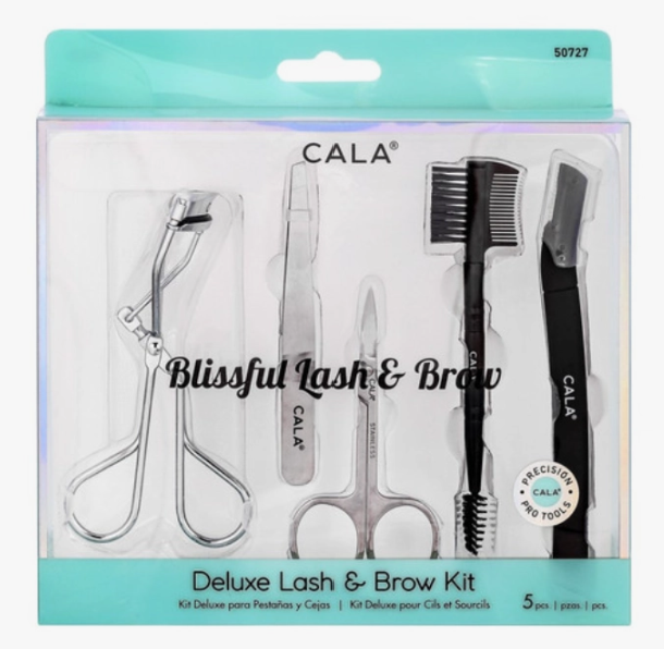 Cala Blissful Lash and Brow Deluxe 5 Piece Grooming Kit