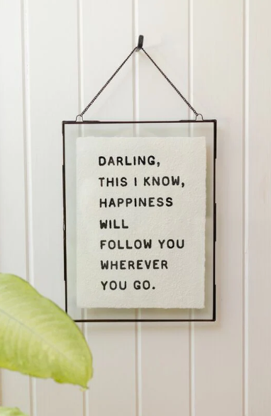 Darling, This I Know Handmade Paper Print