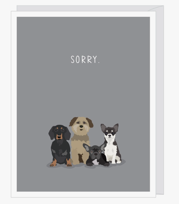 Sorry Dogs Sympathy Card