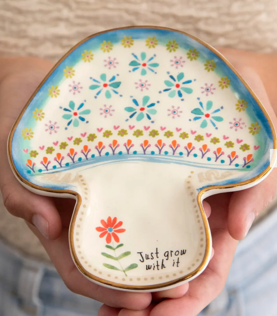 Shaped Ceramic Trinket Dish - Just Grow With It