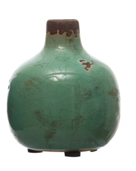 Distressed Finish Terra-cotta Vase