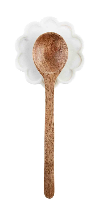 Scalloped Spoon Rest Set