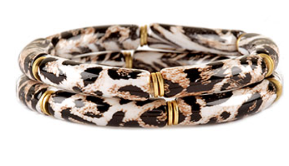 Animal Print Pipe Stackable Bracelets
