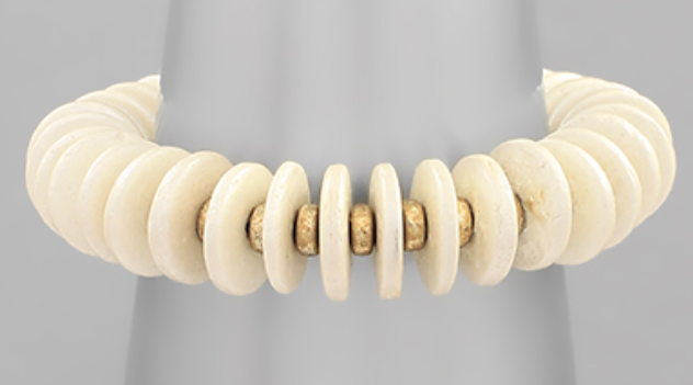 Gold Accent Beaded Bracelet