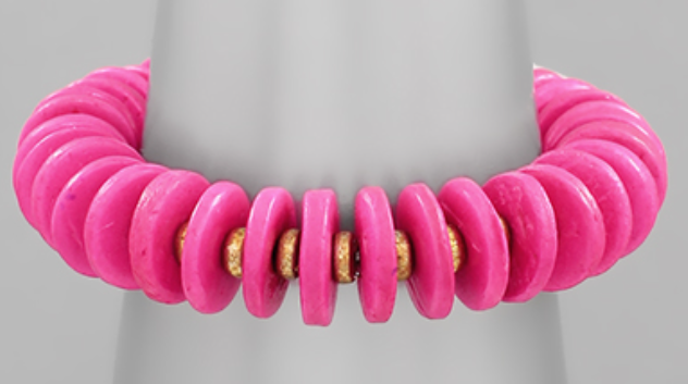 Gold Accent Beaded Bracelet