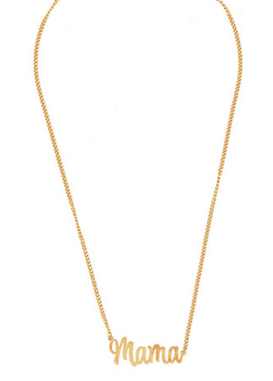 Gold MAMA Necklace